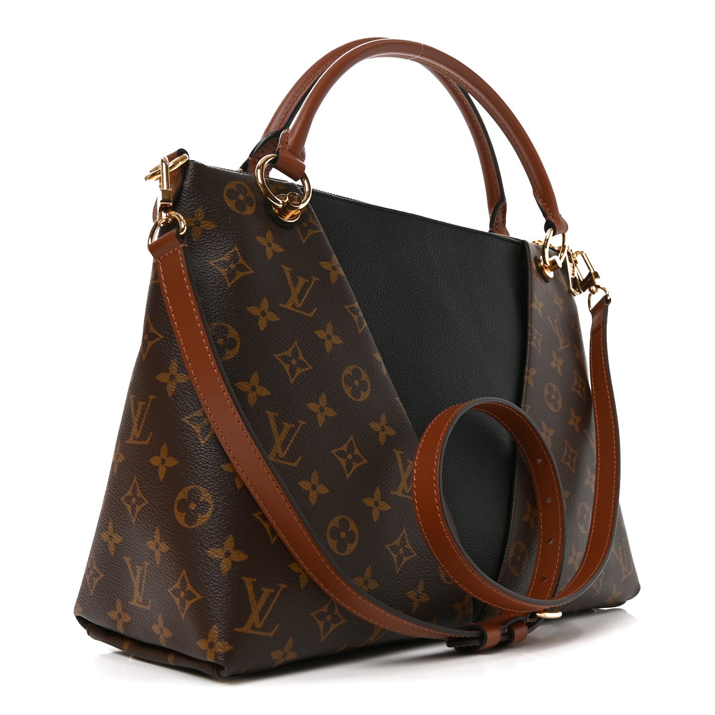 Monogram V Tote MM Black