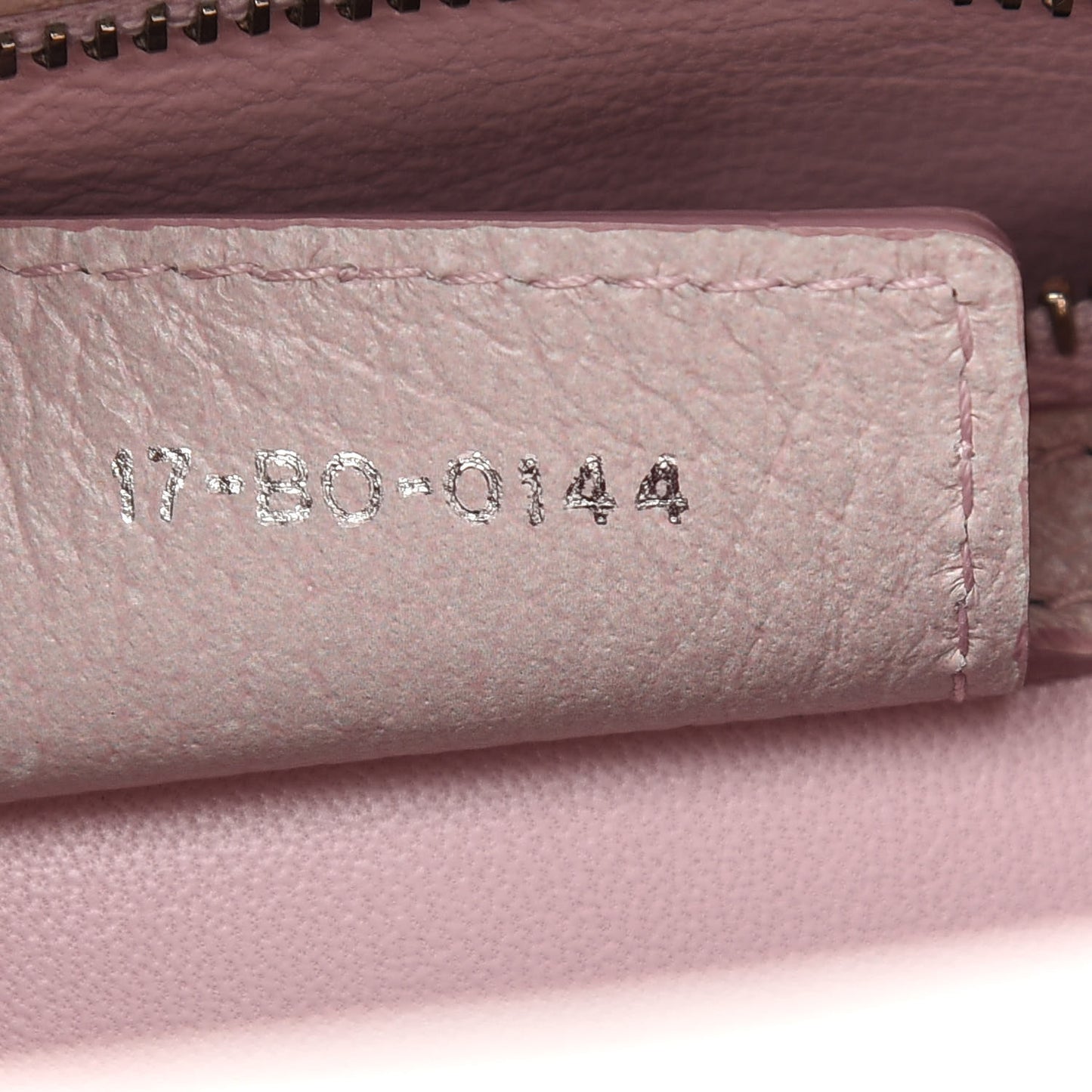 Deerskin Floral Printed Medium Lady Dior Pink