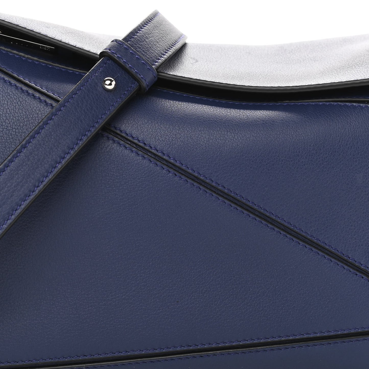 Calfskin Small Puzzle Bag Marine