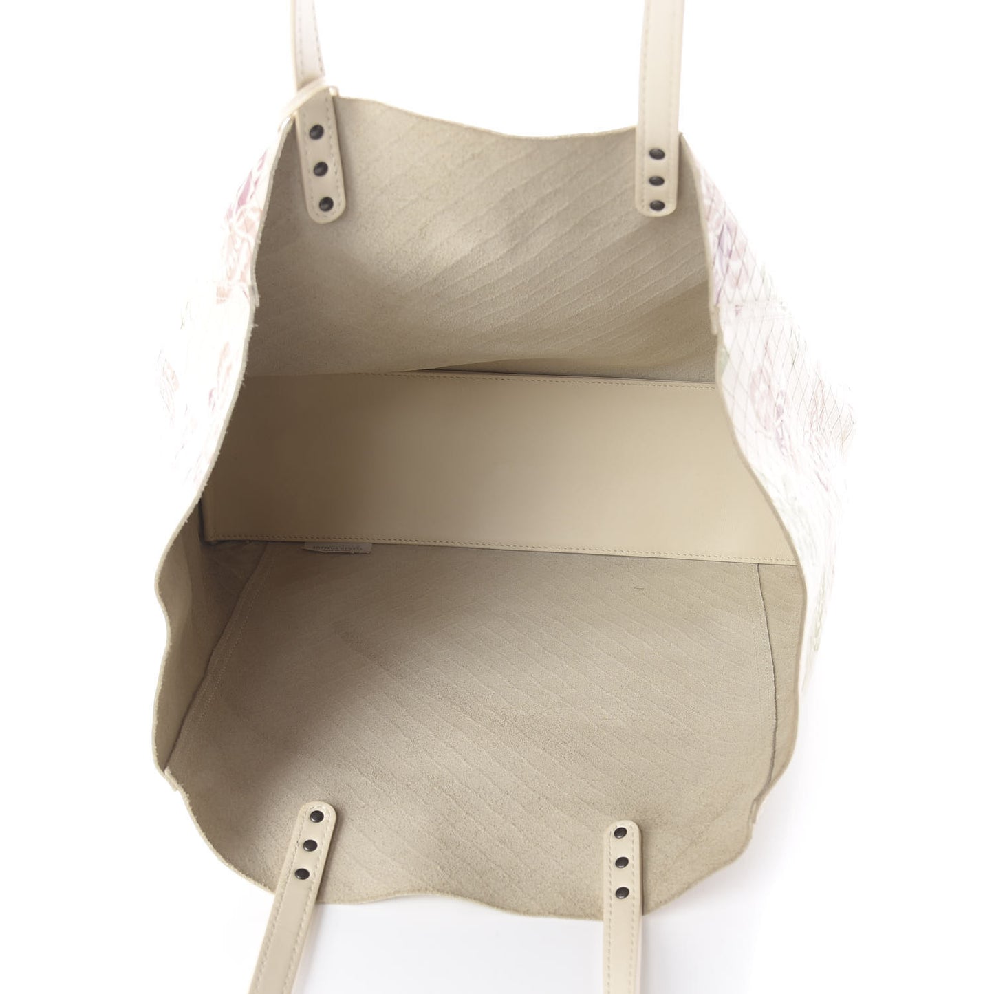 Calfskin Intrecciomirage Large Intarsio Tote Multicolor