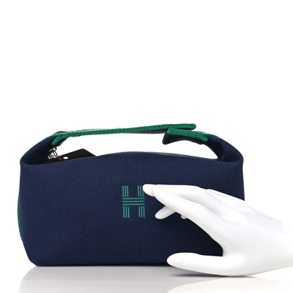 Hermes Canvas Small Bride-A-Brac Pouch Marine 2 of 9