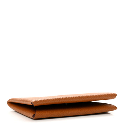 Hermes Epsom Calvi Card Case Gold 4 of 8