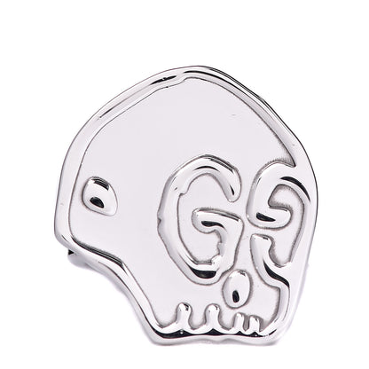 Gucci Sterling Silver GucciGhost Hamlet Skull Ring 55 7.25 1 of 5