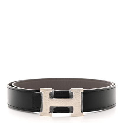 Hermes Box Togo 32mm Martelee H Belt 90 Black Etain 2 of 7