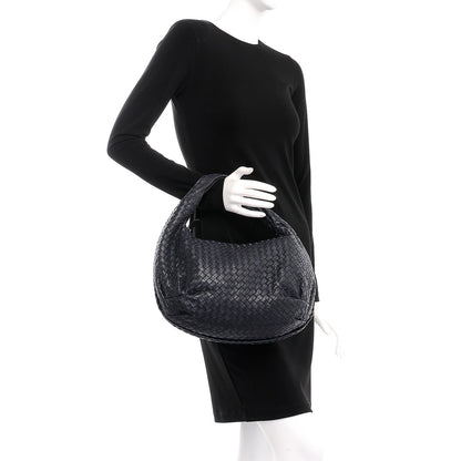 Bottega Veneta Nappa Intrecciato Medium Belly Veneta Hobo Ink 2 of 8