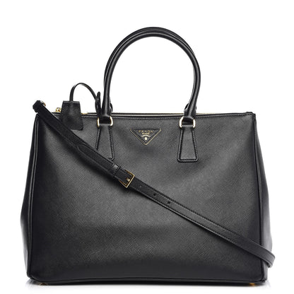 Prada Saffiano Large Galleria Double Zip Tote Black 1 of 9