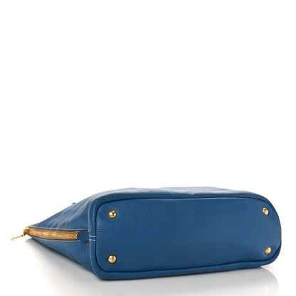 Prada Vitello Phenix Side Zip Tote Cobalto 4 of 11