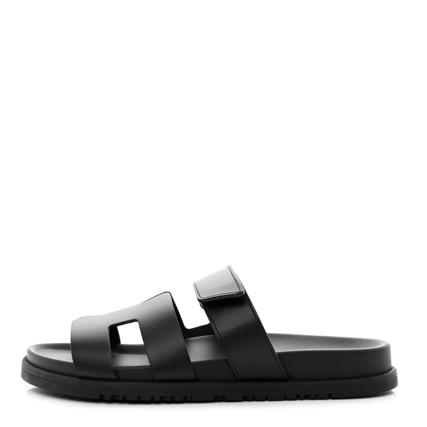 Calfskin Womens Chypre Sandals 38.5 Black