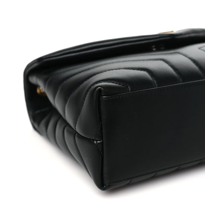 Saint Laurent Calfskin Y Quilted Monogram Small Loulou Chain Satchel Black 9 of 11