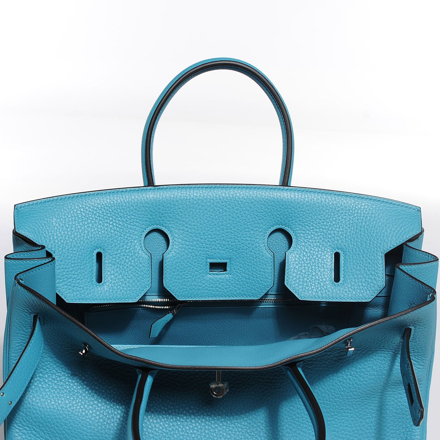 Togo Birkin 35 Bleu Saint Cyr