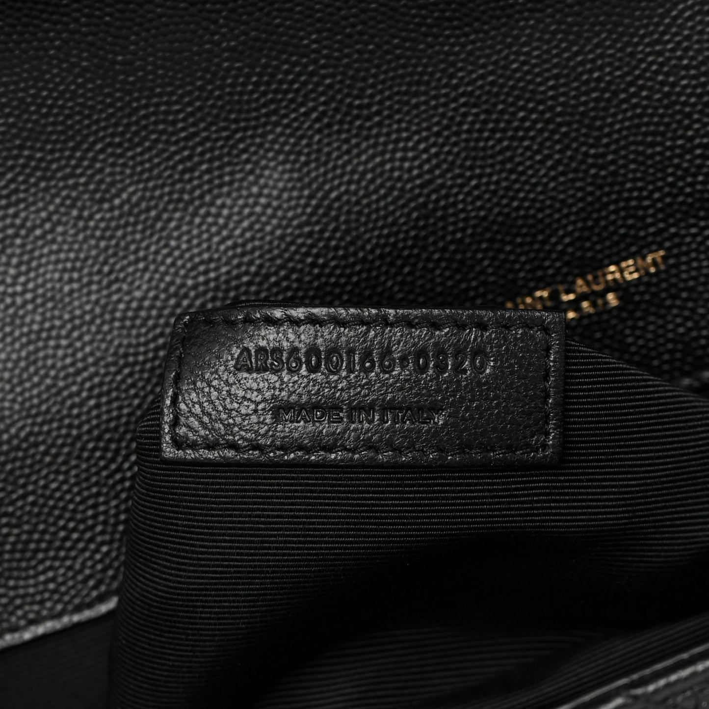 Grain De Poudre Textured Mixed Matelasse Large Triquilt Monogram Satchel Black