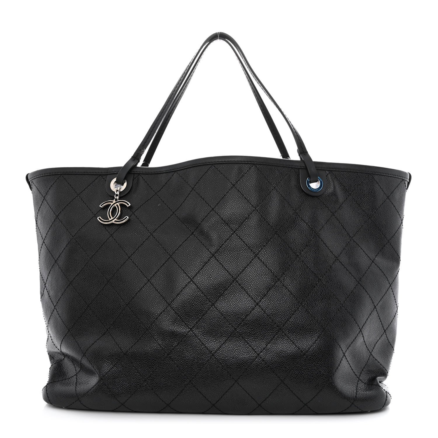 Chanel Grained Calfskin Large Shopping Fever Tote Black 1 of 16