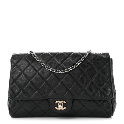 Chanel Caviar Quilted Clutch With Chain Flap Black 1 of 10