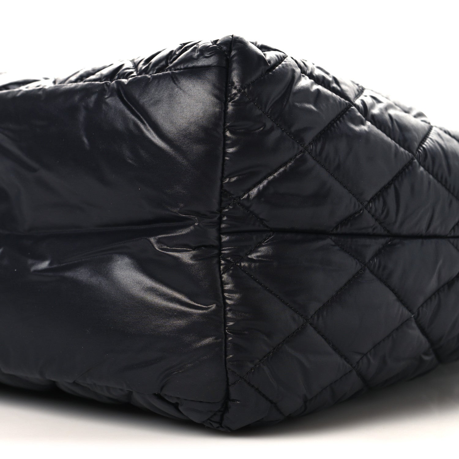 Chanel Nylon Quilted Small Coco Cocoon Tote Black 10 of 10
