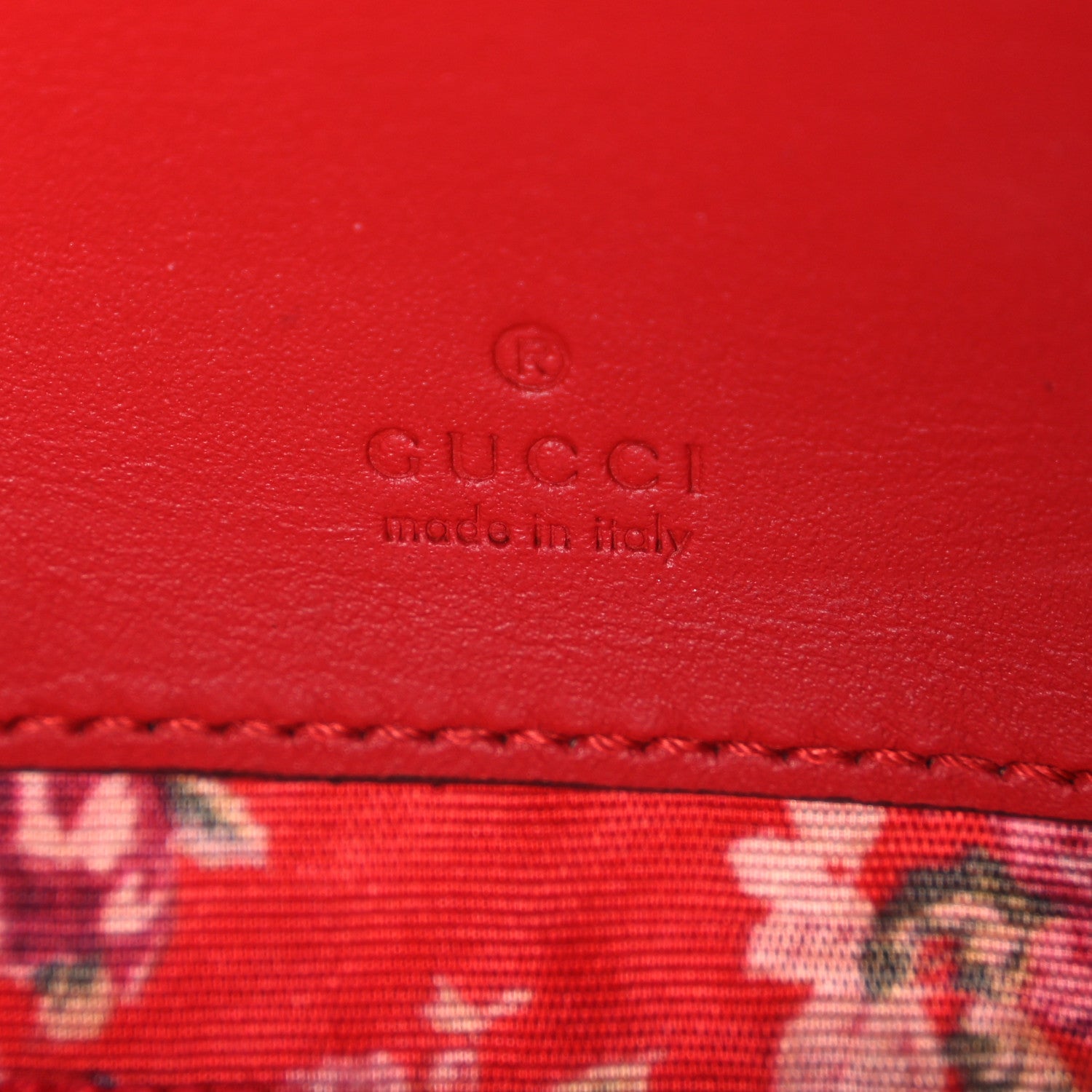 Gucci Patent Rubber Game Patch Logo Belt Bag  85 34 Hibiscus Red 6 of 11