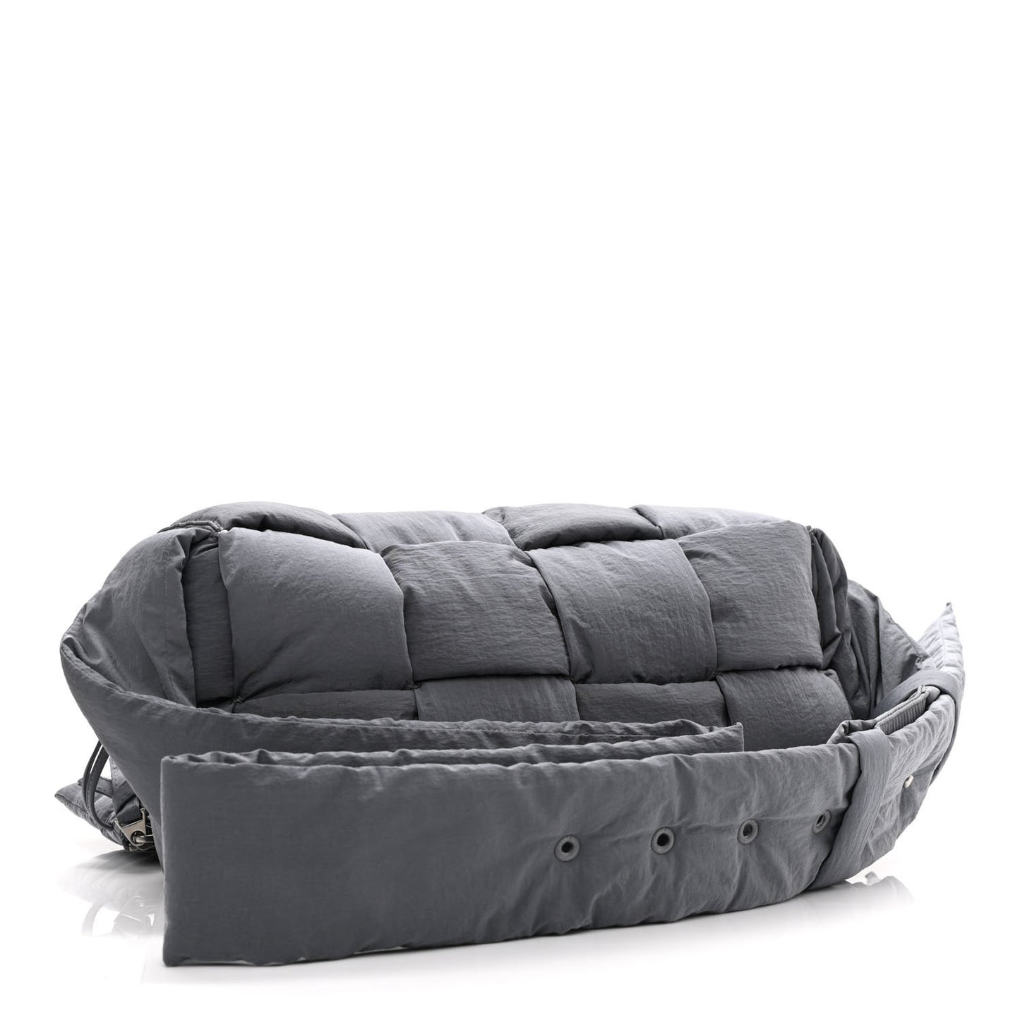 Nylon Intrecciato Padded Tech Cassette Bag Thunder