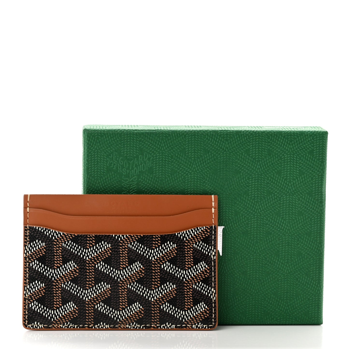 Goyardine Saint Sulpice Card Holder Black Gold
