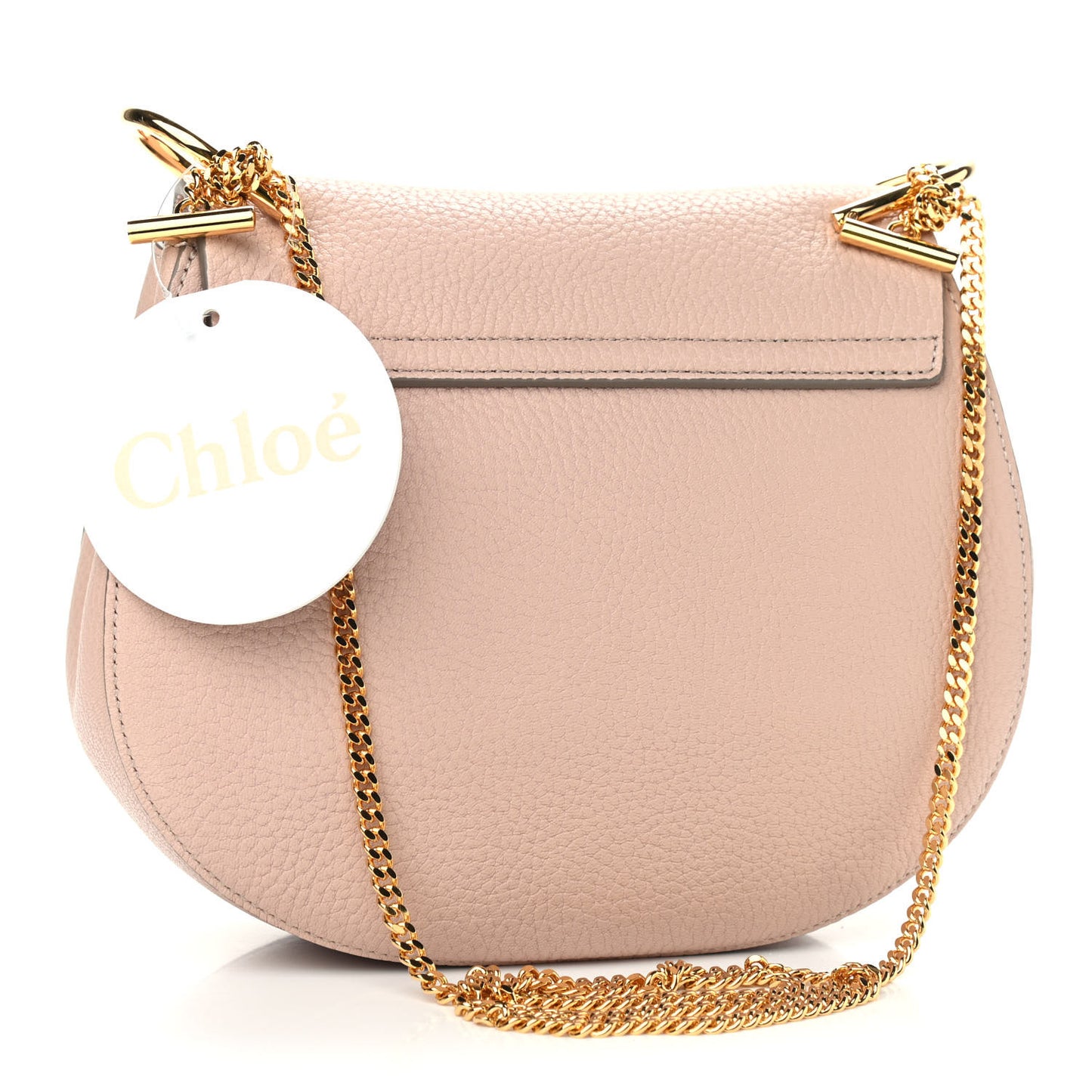 Grained Lambskin Drew Shoulder Bag Cement Pink