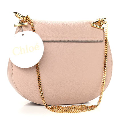 Chloe Grained Lambskin Drew Shoulder Bag Cement Pink 3 of 8