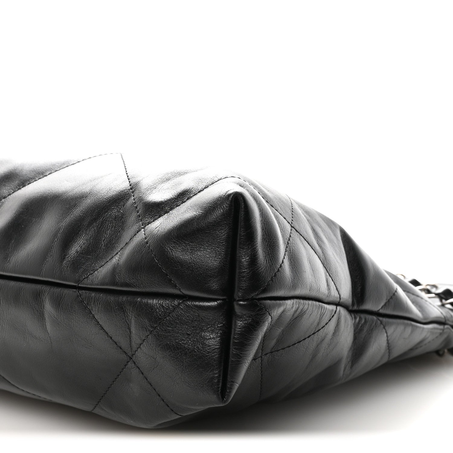 Chanel Shiny Calfskin Quilted Small Chanel 22 Black 10 of 10