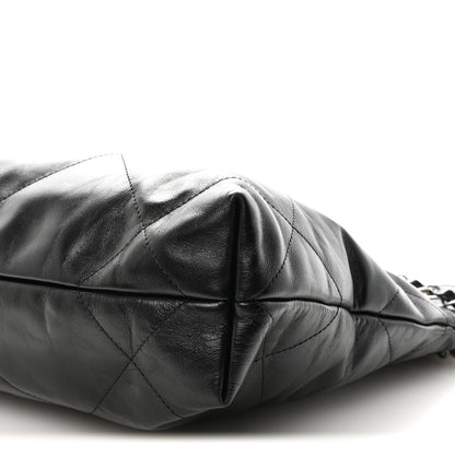 Chanel Shiny Calfskin Quilted Small Chanel 22 Black 10 of 10