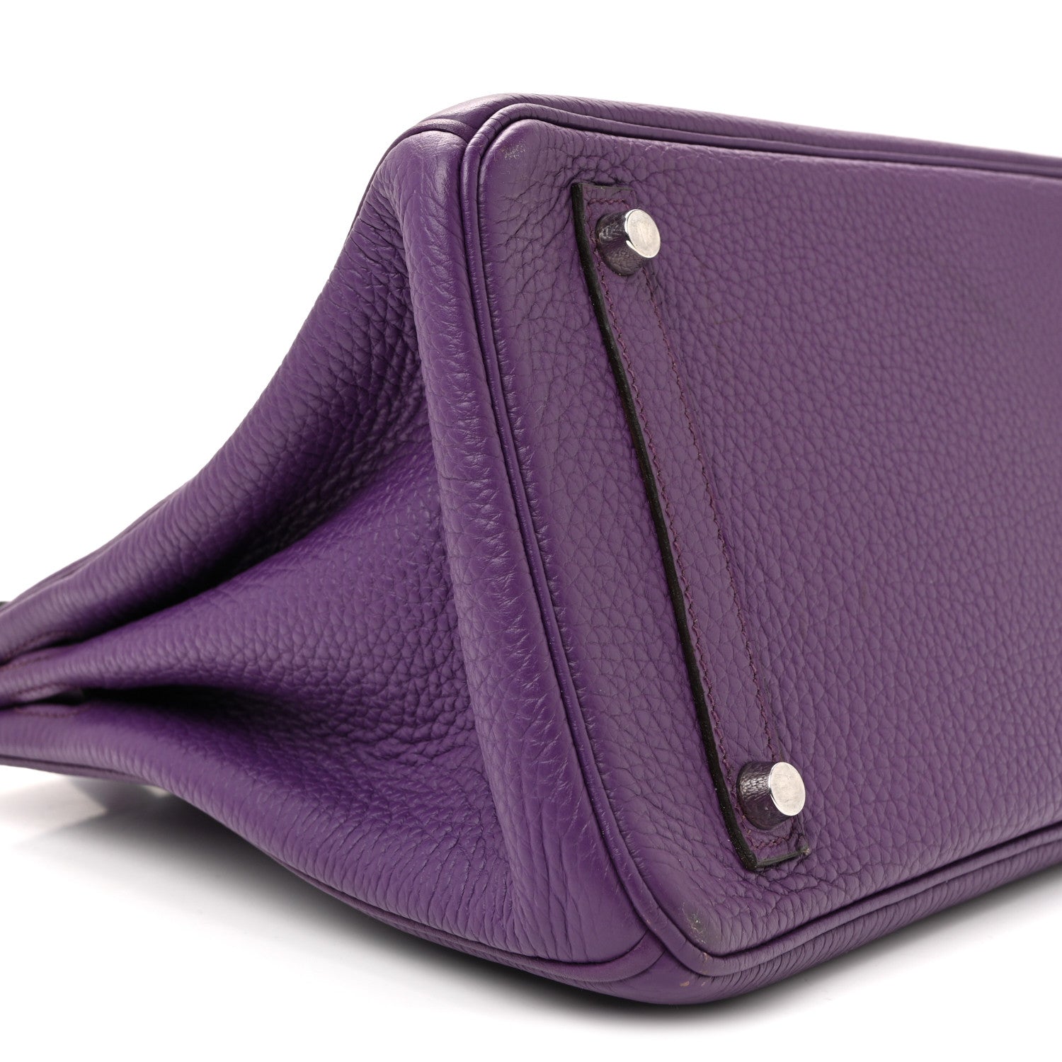 Hermes Taurillon Clemence Birkin 30 Ultraviolet 25 of 40