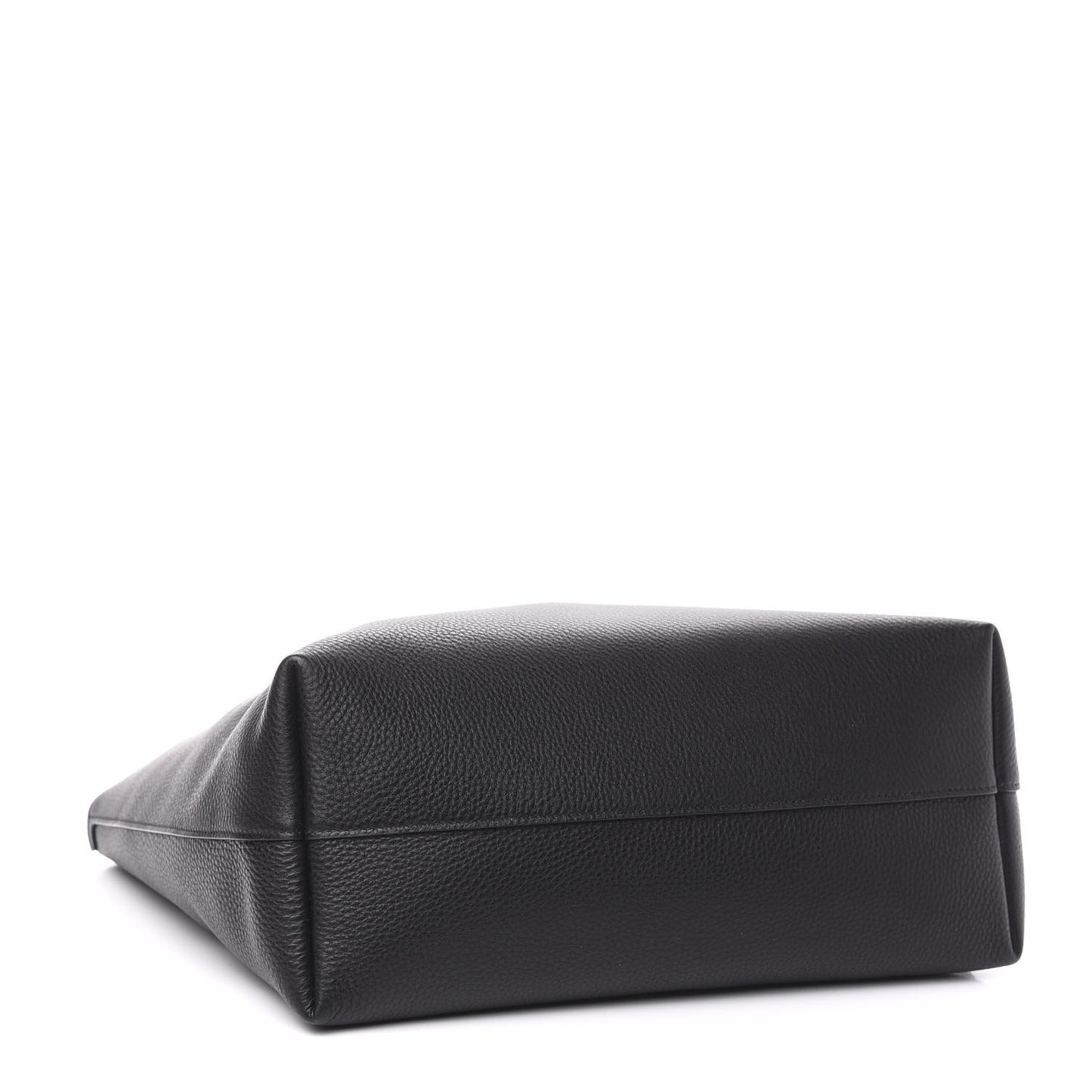 Vitello Daino Etiquette Shopping Bag Black