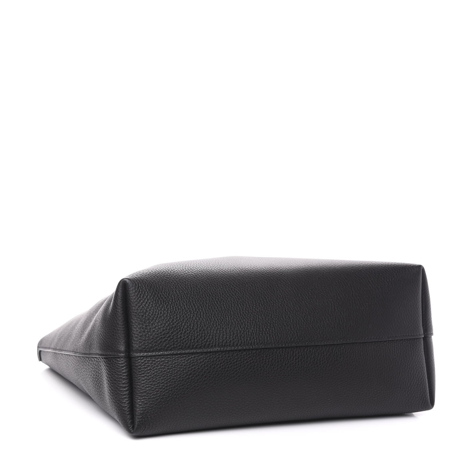 Prada Vitello Daino Etiquette Shopping Bag Black 5 of 10