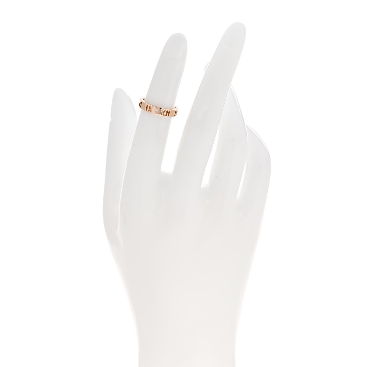 18K Rose Gold Diamond Atlas Pierced Ring 46 3.75