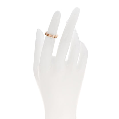 Tiffany 18K Rose Gold Diamond Atlas Pierced Ring 46 3.75 2 of 4
