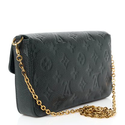 Louis Vuitton Empreinte Pochette Felicie Chain Wallet Black 4 of 14