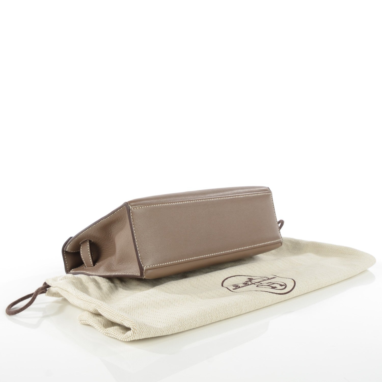 Hermes Swift Kelly Pochette Clutch Etoupe 5 of 18