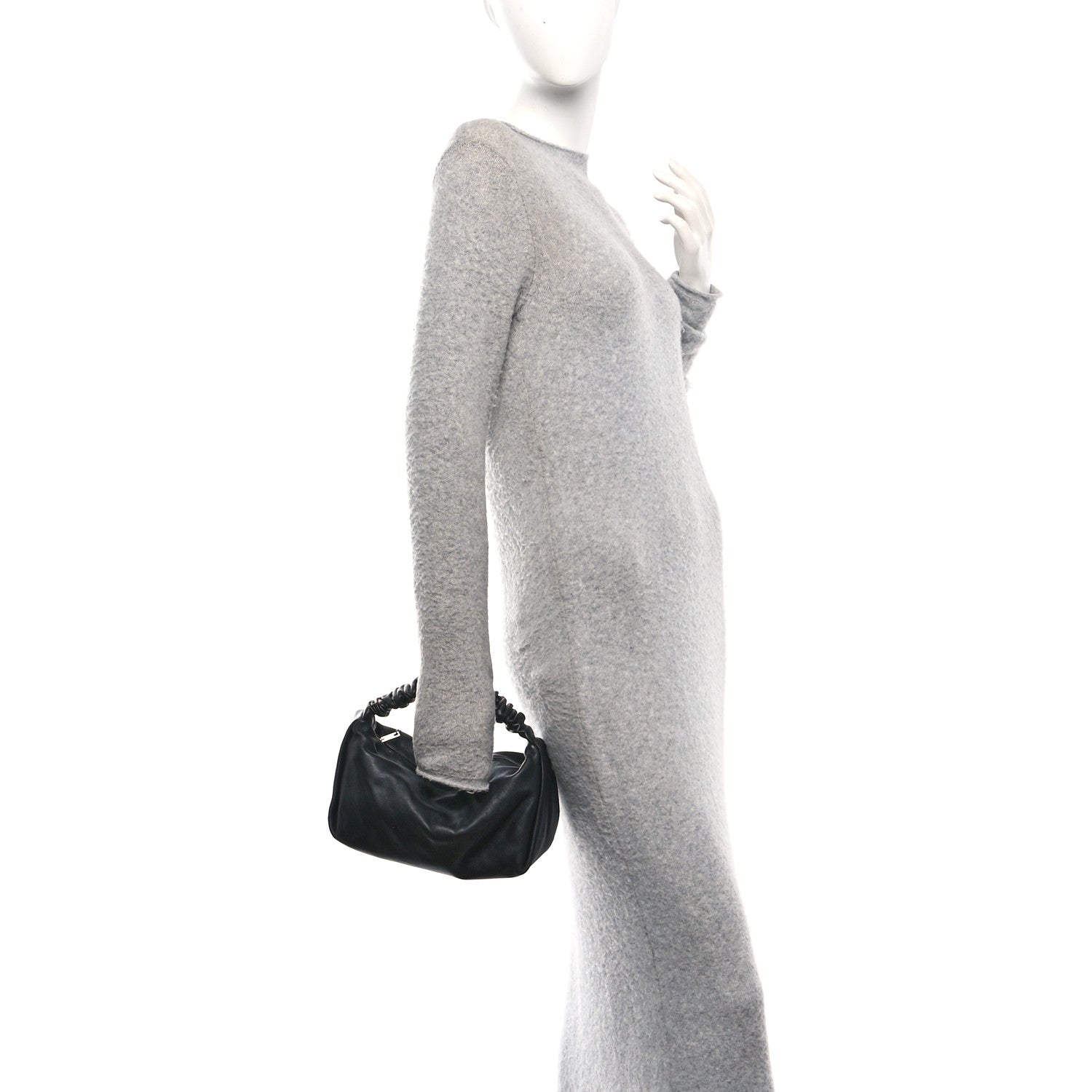 Alexander Wang Lambskin Mini Scrunchie Bag Black 2 of 9