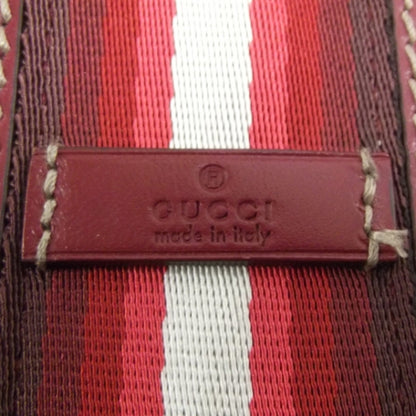 Gucci GG Plus Monogram Medium Double Buckle Flap Messenger Bag Beige Red 10 of 11