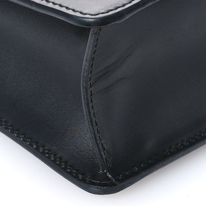 Gucci Calfskin Mini Sylvie Chain Shoulder Bag Black 9 of 10