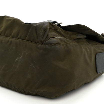 Prada Tessuto Nylon Saffiano Messenger Bag Mimetico 10 of 11