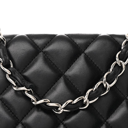 Chanel Lambskin Quilted Jumbo Single Flap Black 8 of 11