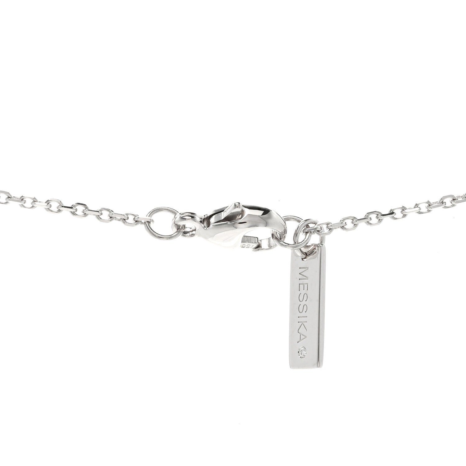 Messika 18K White Gold Diamond Baby Move Necklace 4 of 6