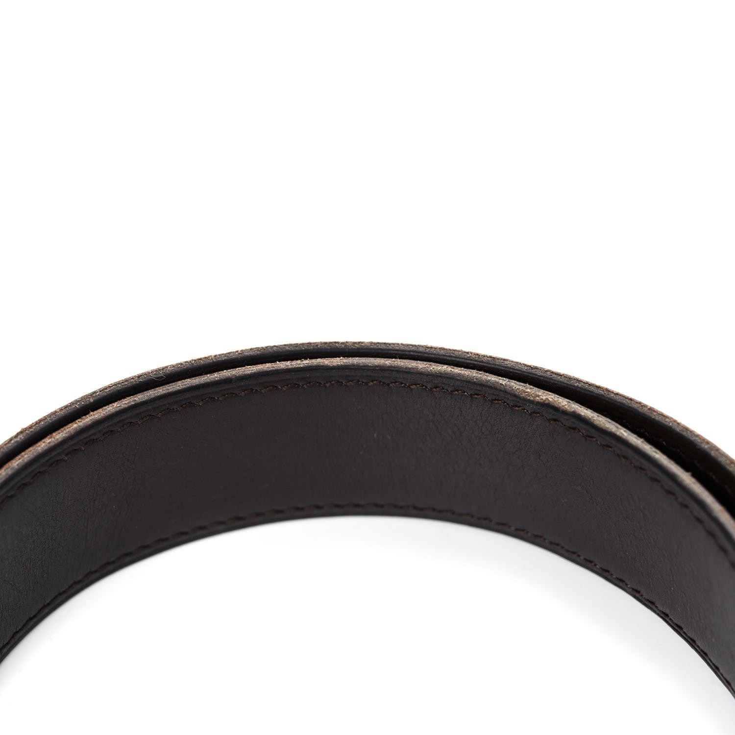 Hermes Box Togo 32mm H Belt 90 Black Orange 11 of 18