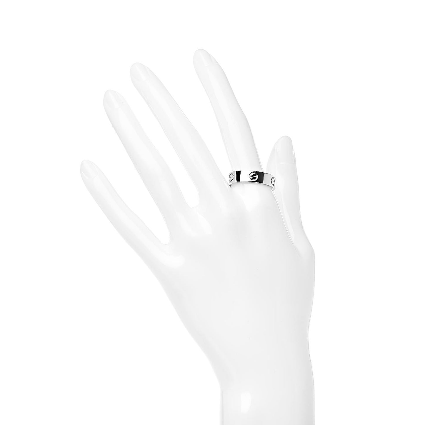 Platinum 5.5mm LOVE Ring 62 10