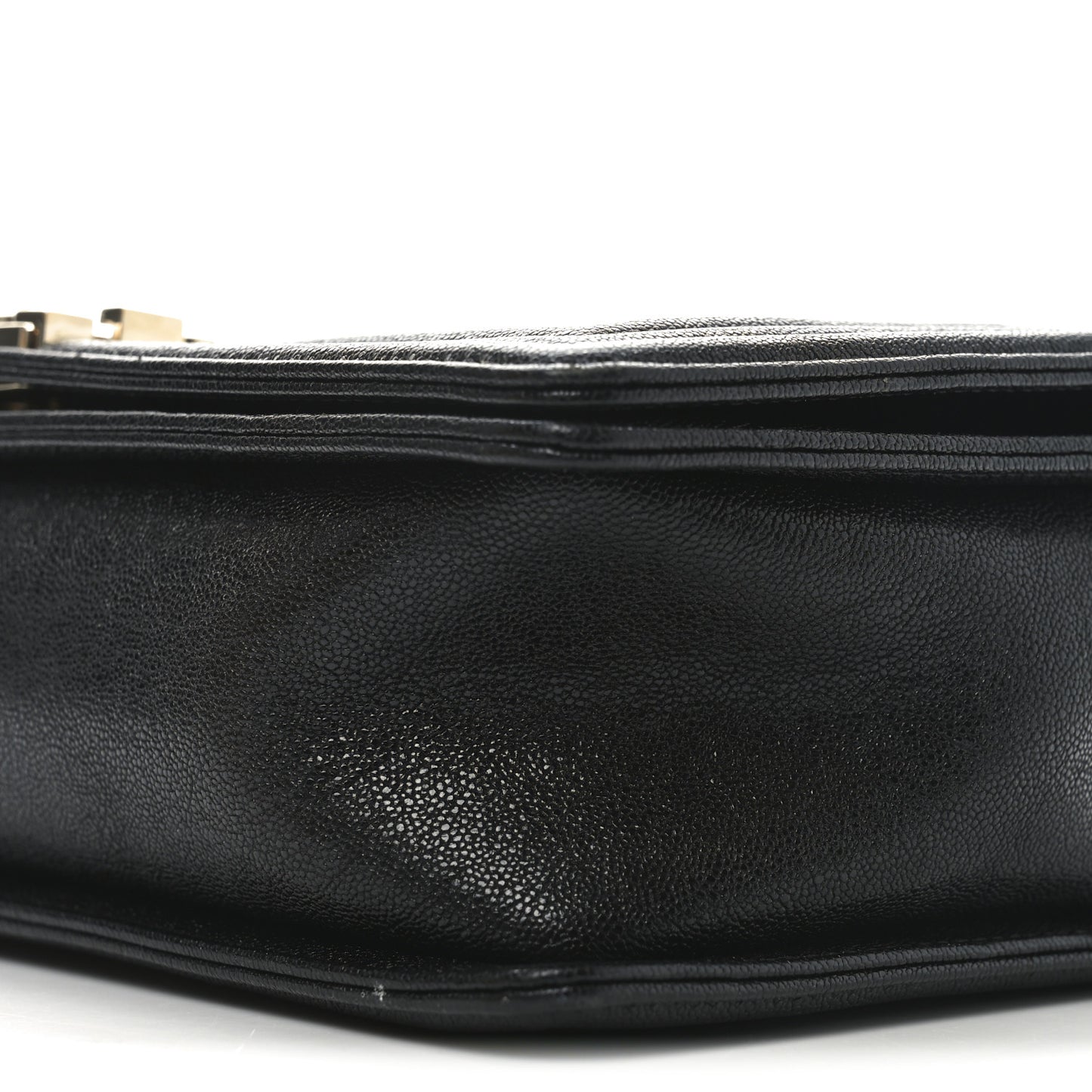 Caviar Chevron Quilted New Medium Boy Flap Black