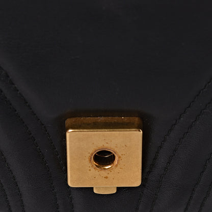 Gucci Calfskin Matelasse Small GG Marmont Shoulder Bag Black 11 of 18
