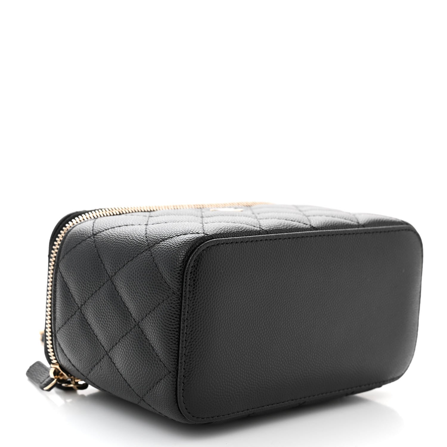 Chanel Caviar Quilted Small Vanity Case With Chain Black 4 of 11