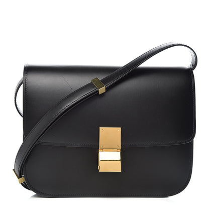 Celine Box Calfskin Medium Classic Box Flap Bag Black 1 of 8