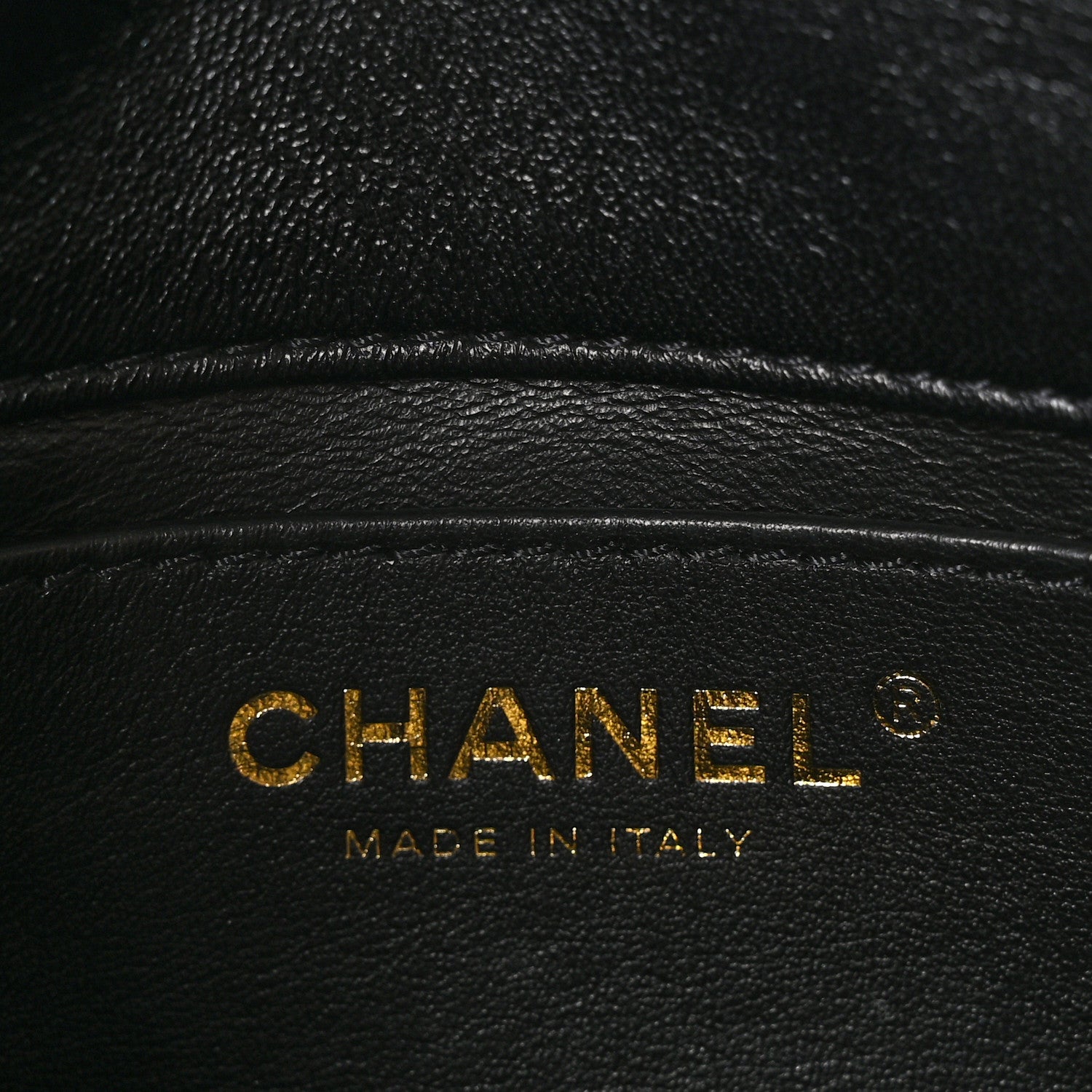 Chanel Lambskin Quilted Mini Chain Rows Flap Black 6 of 11