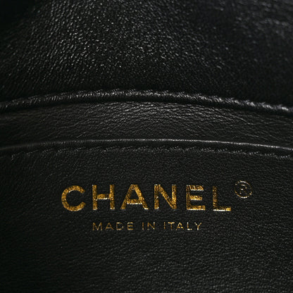 Chanel Lambskin Quilted Mini Chain Rows Flap Black 6 of 11