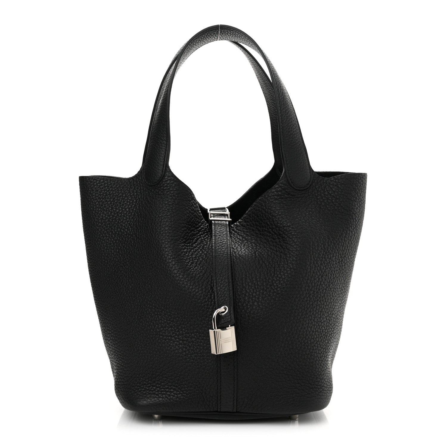 Hermes Taurillon Clemence Picotin Lock 22 MM Black 1 of 13