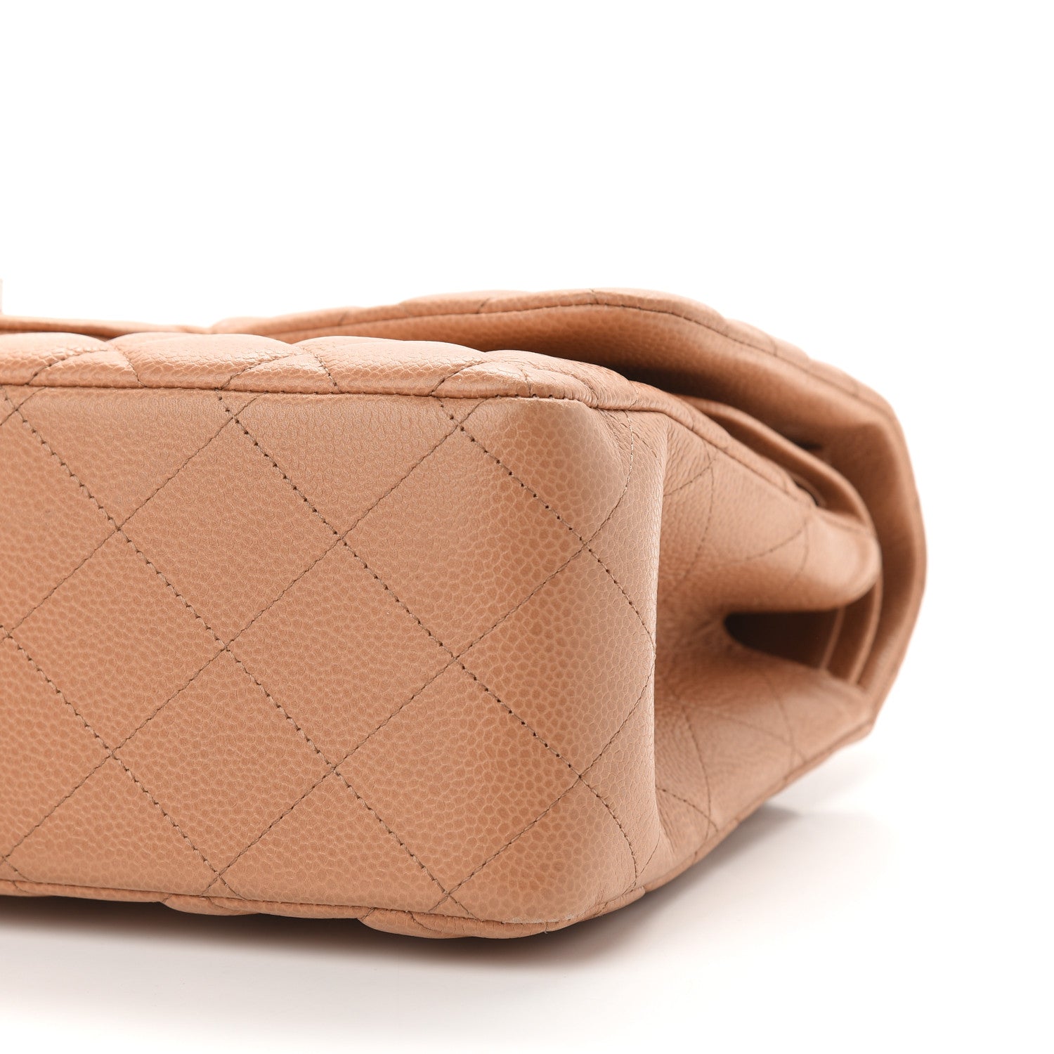 Chanel Caviar Quilted Jumbo Double Flap Light Brown 5 of 8