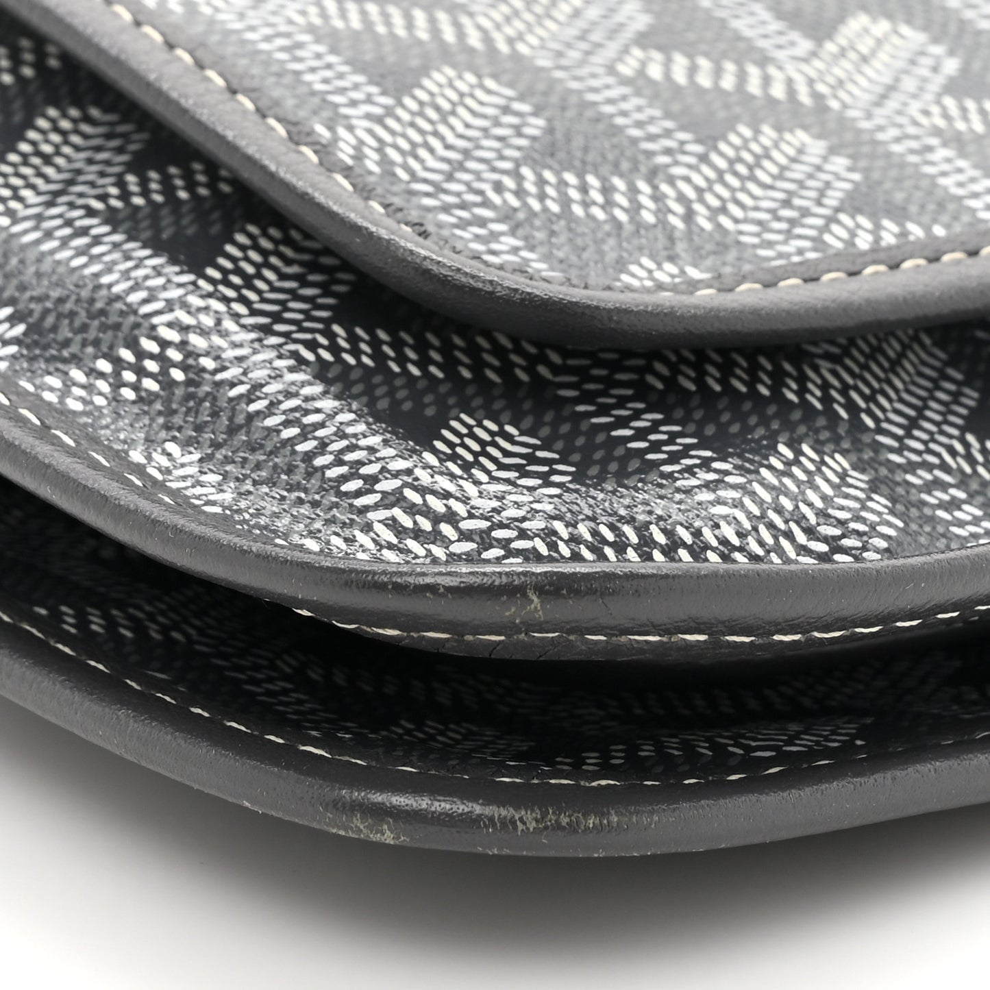 Goyardine Plumet Wallet Clutch Grey
