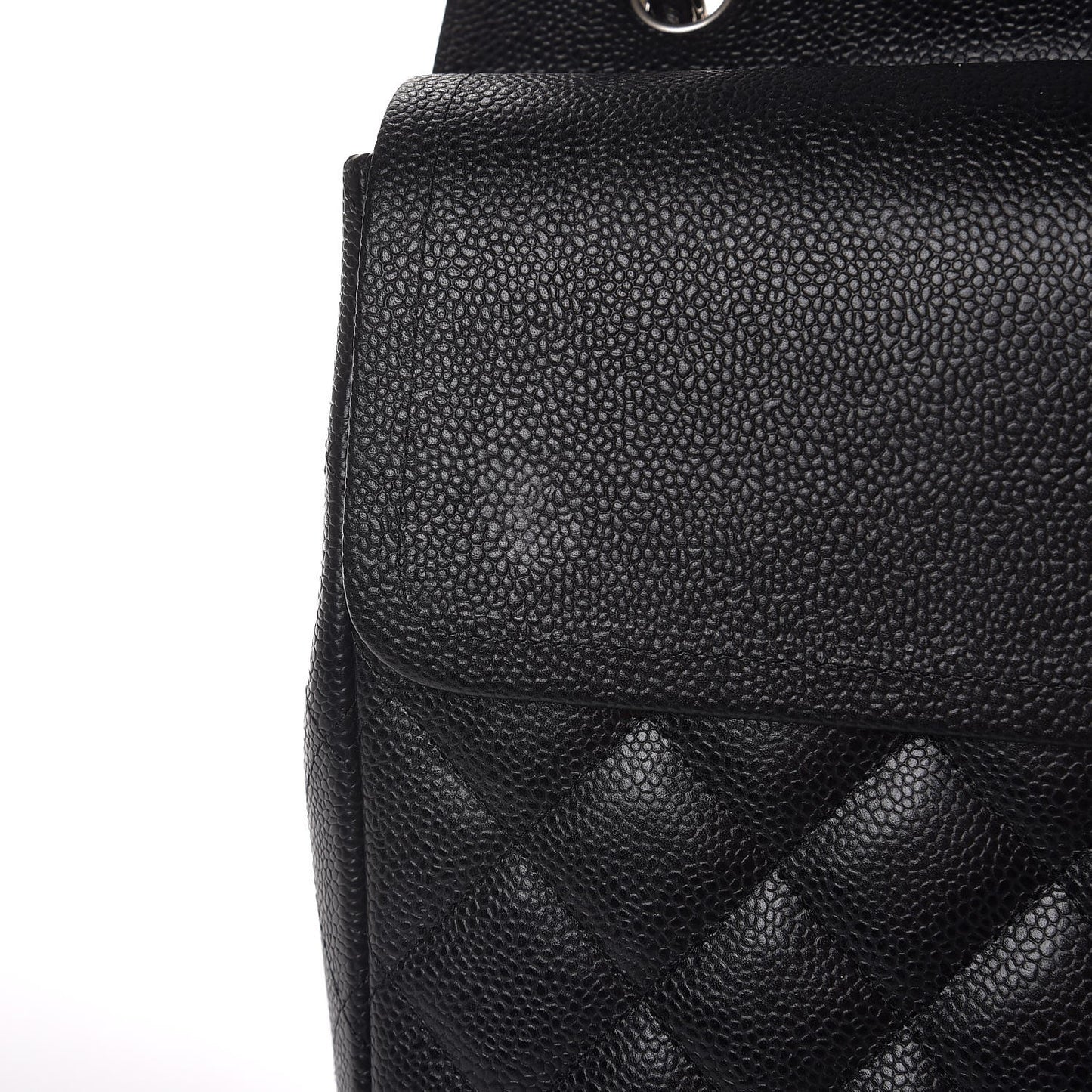 Caviar Quilted Maxi Double Flap Black